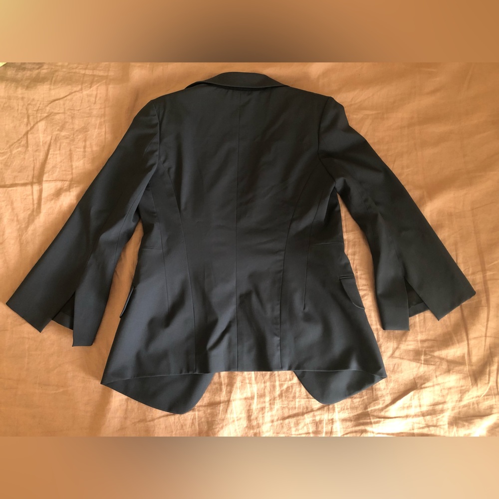 Jil Sander Navy Wool Blazer Split Sleeve 36 - Picture 6 of 10